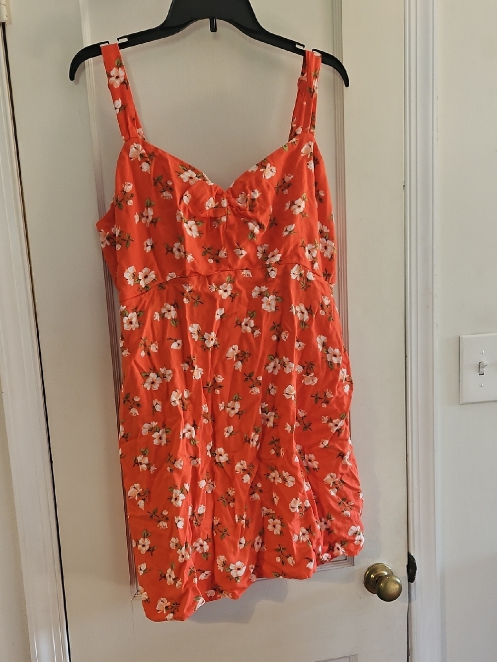 Old Navy Orange Floral Dress